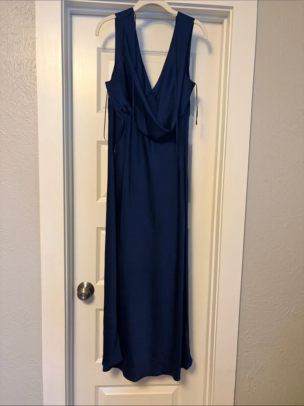 Abercrombie & Fitch Navy V-Neck Maxi Dress